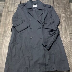 Old Navy Gray Long Pea Coat